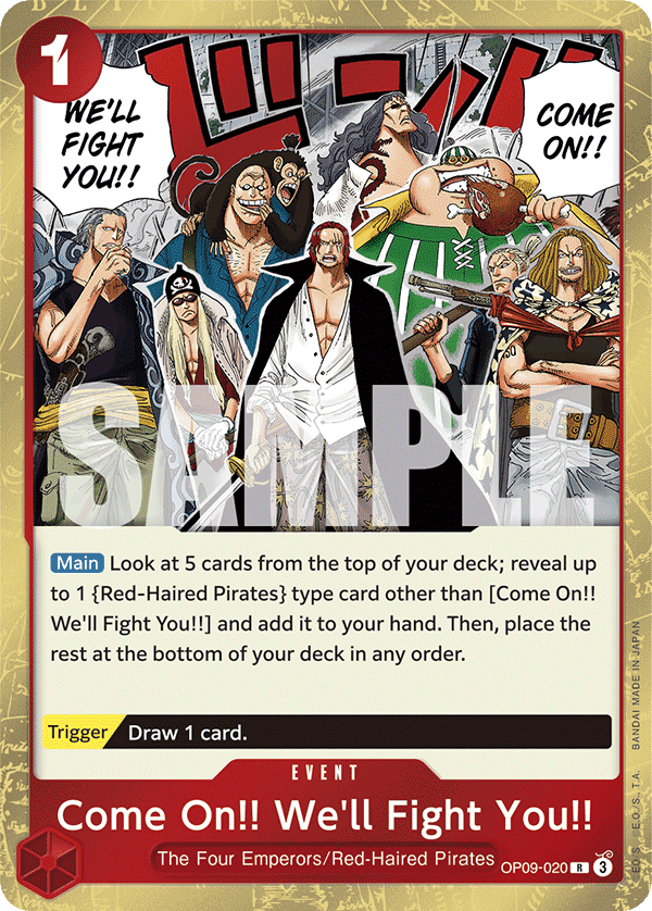 Come On!! We'll Fight You!! OP09-020@en