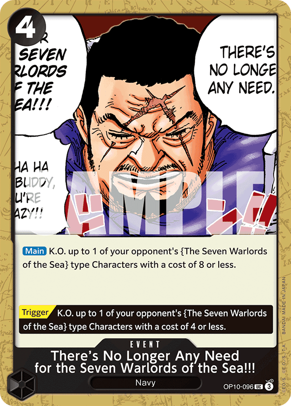 There’s No Longer Any Need for the Seven Warlords of the Sea!!! OP10-096@en