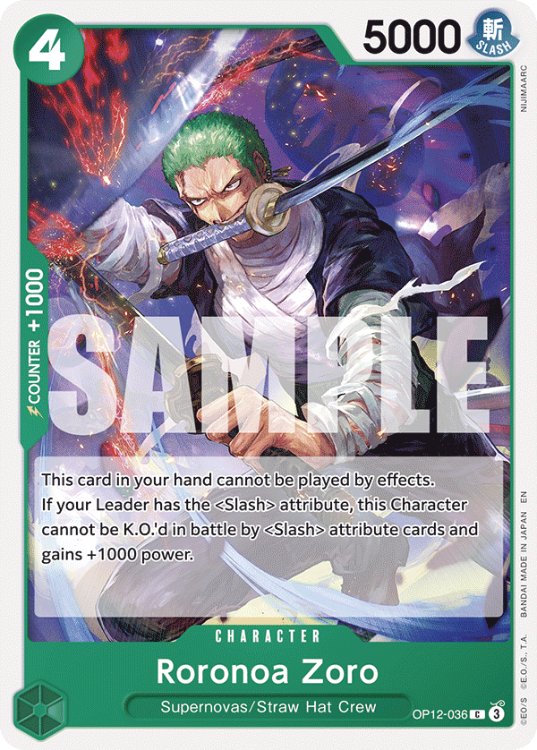 Roronoa Zoro OP12-036@en