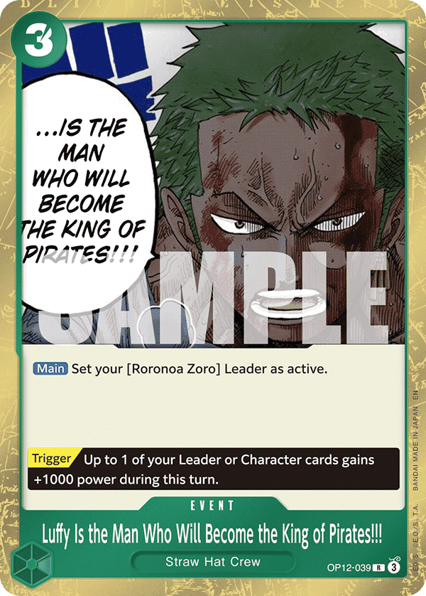 Luffy Is the Man Who Will Become the King of Pirates!!! OP12-039@en