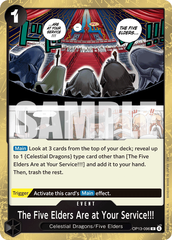 The Five Elders Are at Your Service!!! OP13-096@en