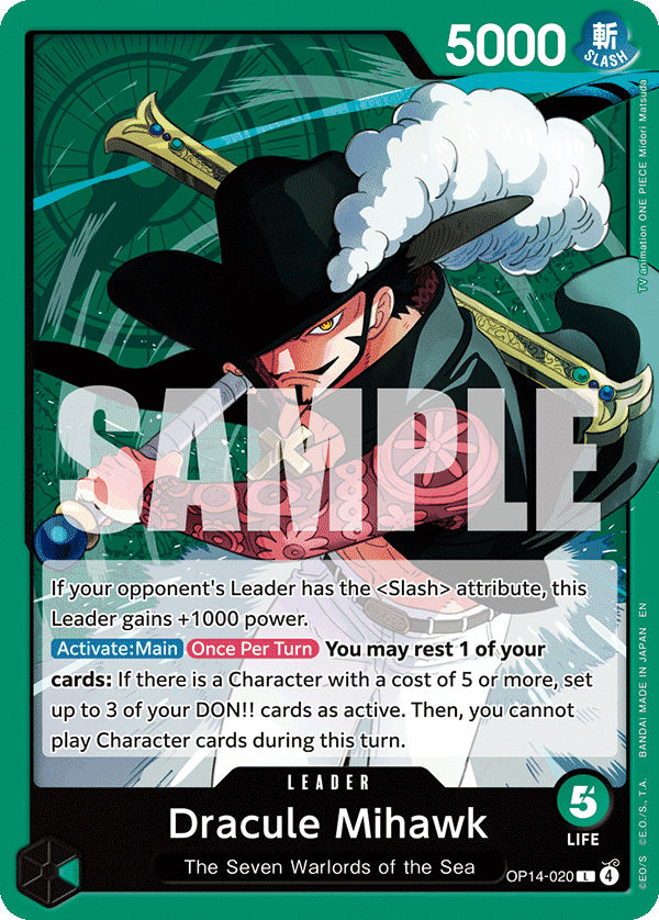 Dracule Mihawk OP14-020@en